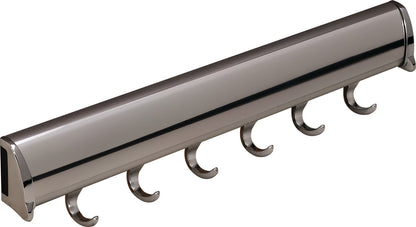 TAG Hardware Designer 6-Hook Valet Belt Tie Rack Closet Organizer with 13.75 Inch Extension