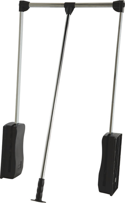 Hafele Heavy-Duty Pull Down Wardrobe Closet Rod Lift - 33 LB Load Capacity in White, Chrome, or Black