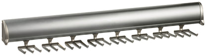 TAG Hardware Designer 24-Hook Full Extension Telescopic Tie Rack Closet Organizer