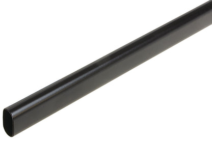 12-Case ProPack Welded Steel 24" Long Oval Heavy-Duty Wardrobe Closet Rods in Polished Chrome or Black