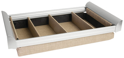 TAG Hardware Engage Pullout Lingerie Organizer | Soft-Close Undermount Slides, 14-Inch Depth