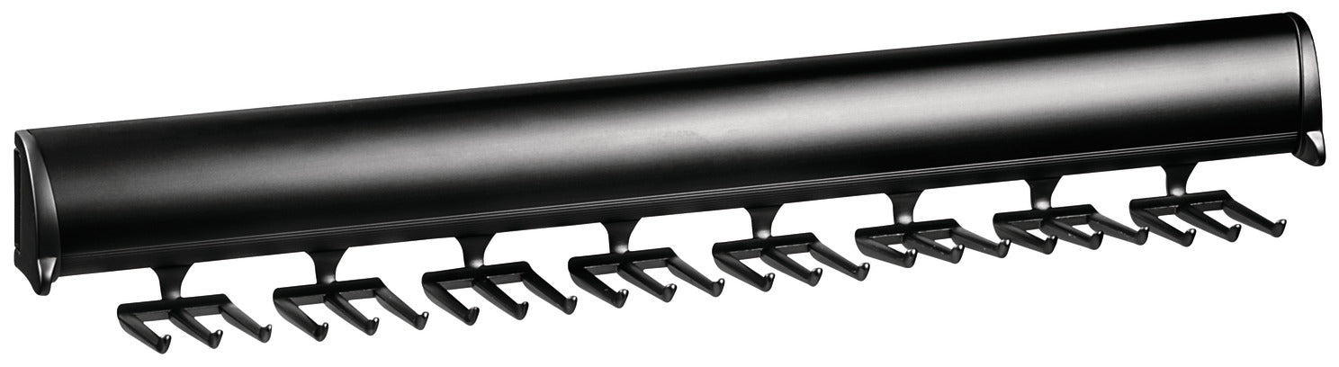 TAG Hardware Designer 24-Hook Full Extension Telescopic Tie Rack Closet Organizer