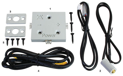 Hafele Wireless Adjustable Lighting Power Supply Kit for Fixed Shelving Systems