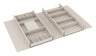 TAG Hardware Contour Configurable Modular Drawer Organization System – Fully Adjustable, Trim-to-Fit, Faux Leather