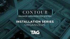 TAG Hardware Contour Modular Drawer Organization System | Faux Leather Trim-to-Fit Kit | Luxury Storage for Jewelry, Watches & Accessories