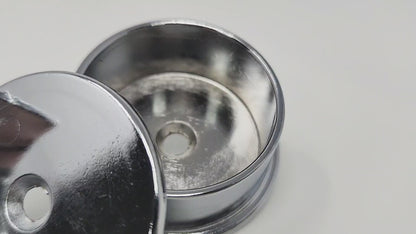 TAG Hardware All-Metal 1 Pair 1-5/16" Diameter Closet Rod End Caps with Two Pins for 5 mm Holes