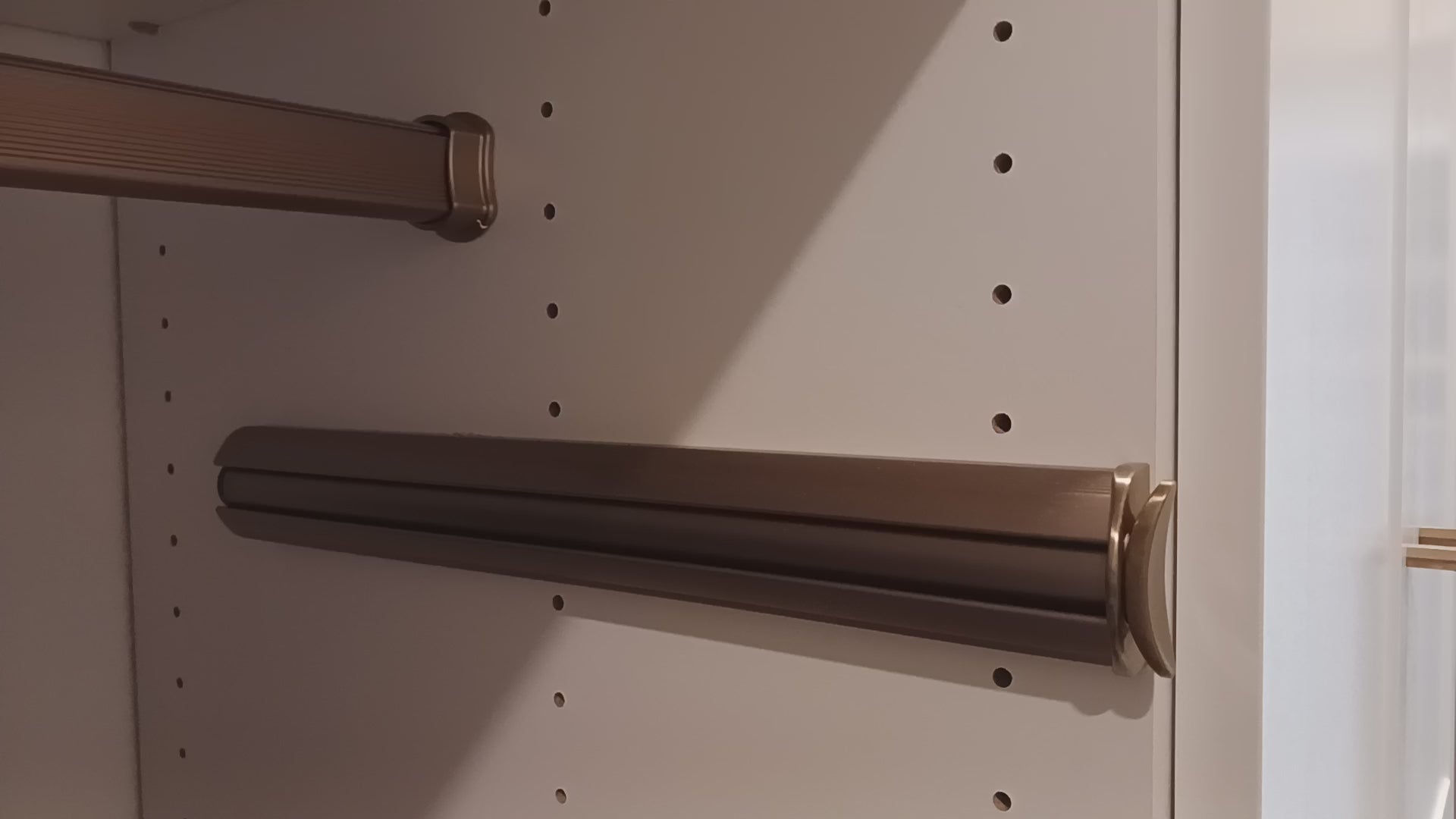 TAG Hardware Premium 11.75" Long Pullout Closet Valet Rod with 7.56" Extension