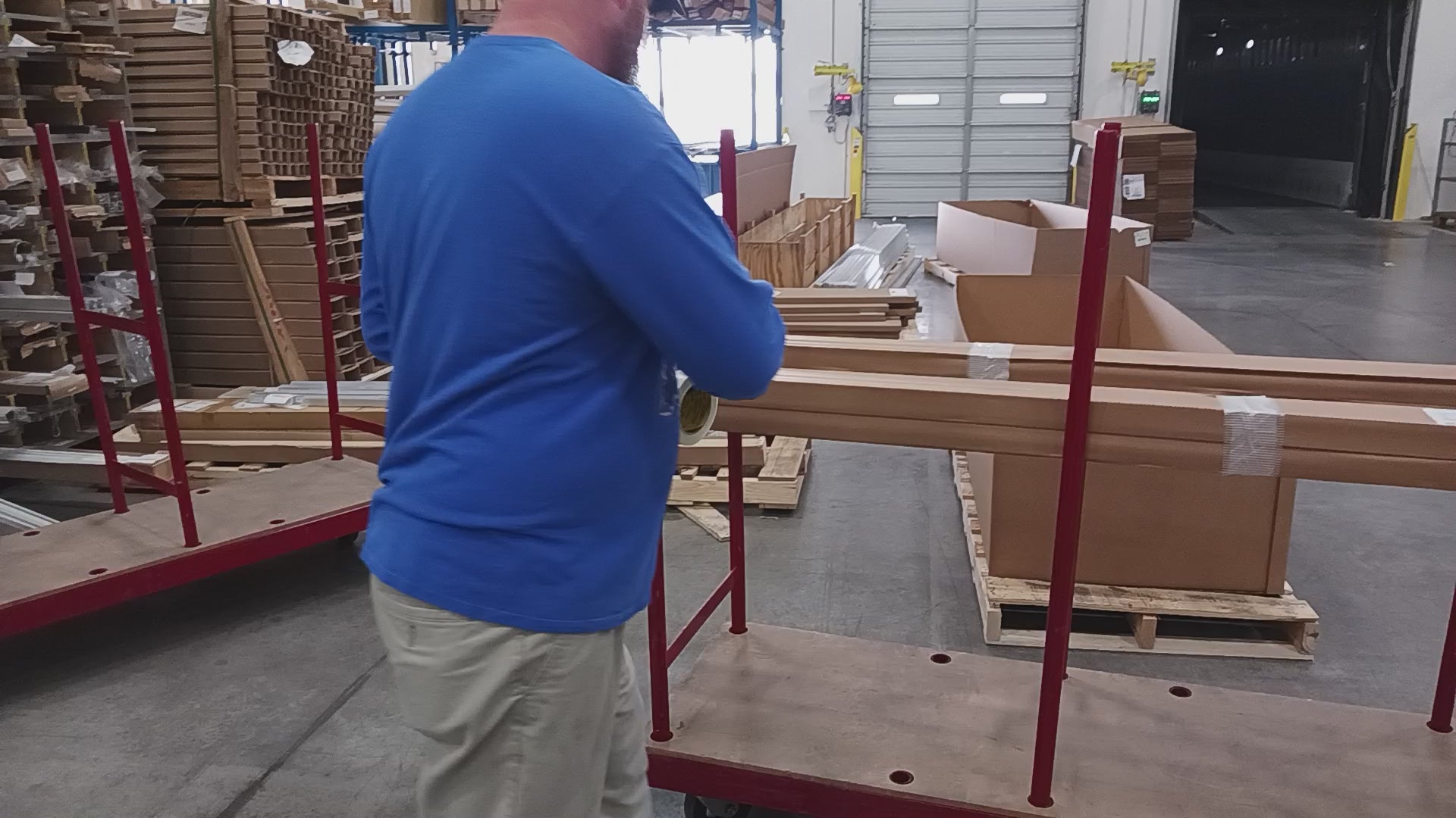 2000 Lbs. Capacity Heavy Duty Steel Construction Material Handling Lateral Cart