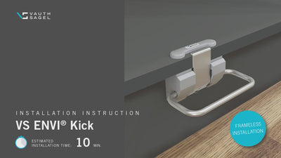 Vauth-Sagel ENVI Toe Kick Opener - Hands-Free, Matt Chrome, German-Engineered