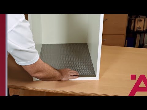 Hafele Flexible Cut-to-Size 34 5/8" x 22 1/2" Protective Rubber Cabinet Liner Mat Made in Germany
