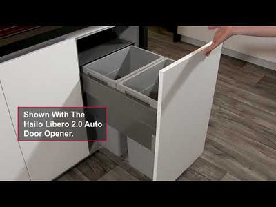 Hailo Euro-Cargo 45 Pull-Out Double Waste Bin Sorter - 2 x 38L, Soft-Close, German-Made