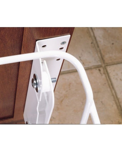 Rev - A - Shelf RV Series Door Mount Kit for Pull - Out Waste Bins – White Steel (RV DM KIT) - KI Home