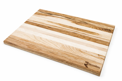 Richelieu Canadian Maple Cutting Board - Pastry/Carving Board (16" x 12" x 0.75") with Application Care Kit
