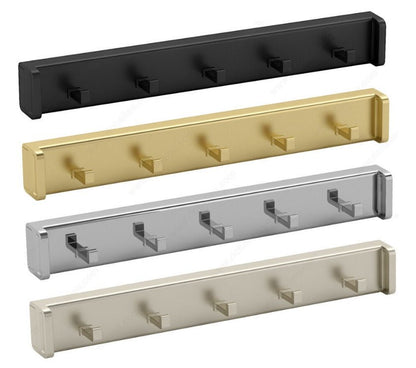 Richelieu 5 - Hooks Designer Wardrobe Reversible Closet Belt Rack with 11 Inch Pullout Extension - KI Home