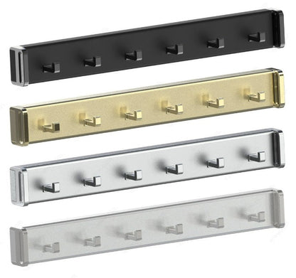 Richelieu 6 - Hooks Designer Wardrobe Reversible Closet Belt Rack with 12 Inch Pullout Extension - KI Home