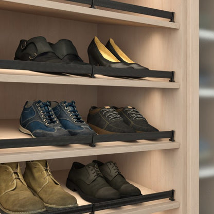 Richelieu Elegant Designer Closet Shoe Rails for Closet Shelves - KI Home
