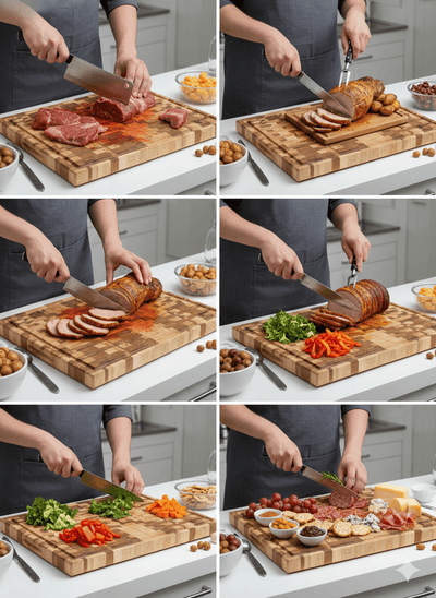 Richelieu Extra Large Canadian Maple End Grain Butcher Block Cutting Board | 19.62" x 15.75" x 1.5" - KI Home