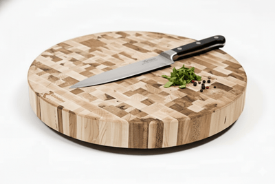 Richelieu Extra Large Round Canadian Maple End Grain Butcher Block - KI Home