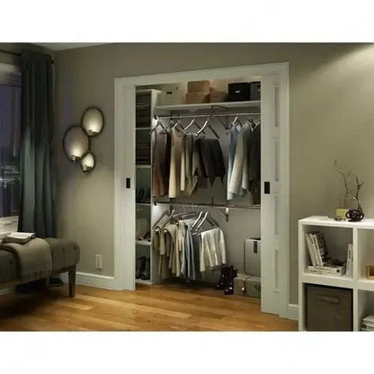 Richelieu FlexyLED 24V Lighted Closet Rod - Complete Kit, Warm White LED, 8ft (Made in Canada) - KI Home