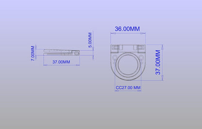 Richelieu Hardware 1 1/16 in (27 mm) Center Brushed Nickel Contemporary Cabinet Pull - KI Home