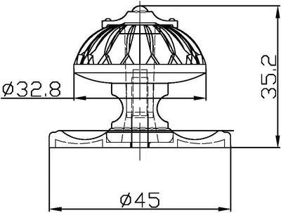 Richelieu Hardware BP16063244BB Montreuil 1 5/16 - inch (33 mm) Clear and Burnished Brass Eclectic Cabinet and Drawer Knob - KI Home