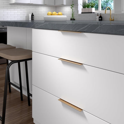 Richelieu Hardware Lincoln Collection 7-9/16 Inch Center to Center Contemporary Cabinet Pull - KI Home