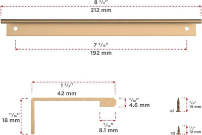 Richelieu Hardware Lincoln Collection 7-9/16 Inch Center to Center Contemporary Cabinet Pull - KI Home