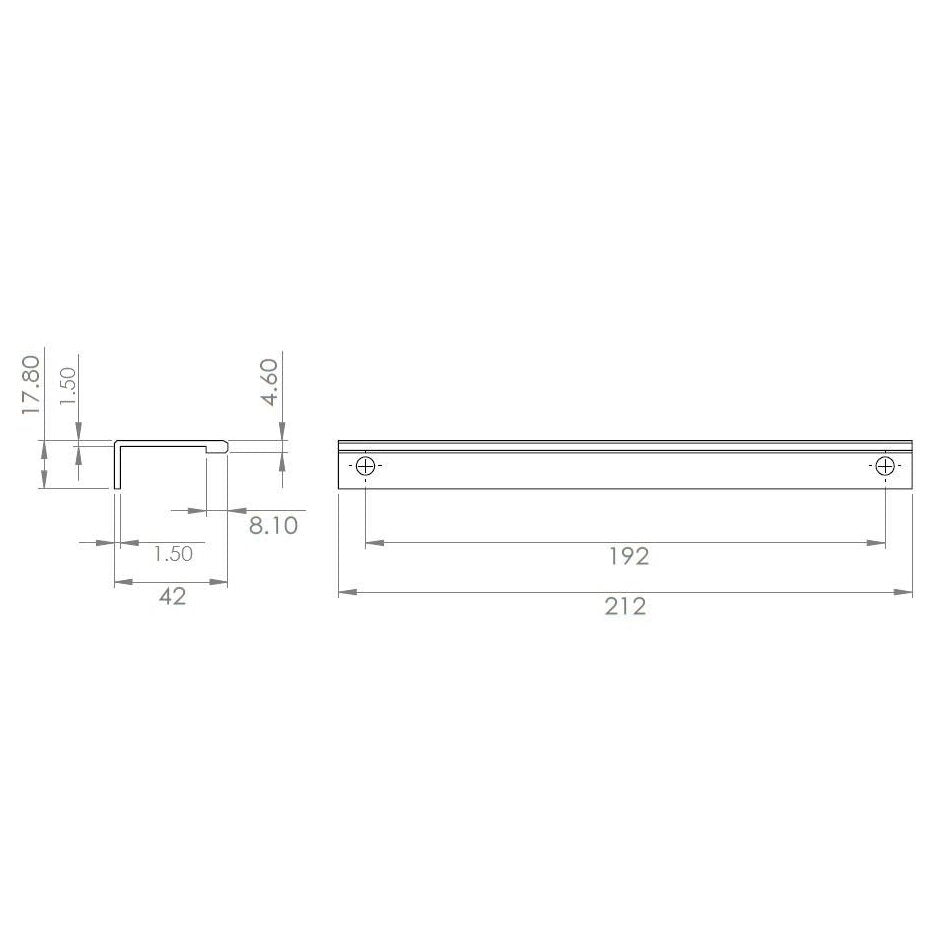 Richelieu Hardware Lincoln Collection 7 - 9/16 Inch Center to Center Contemporary Cabinet Pull - KI Home