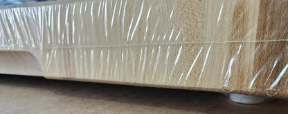 Richelieu Large 16" x 12" x 1.5" Canadian Maple End Grain Butcher Block – Rectangular Cutting Board with Free Application Kit - KI Home