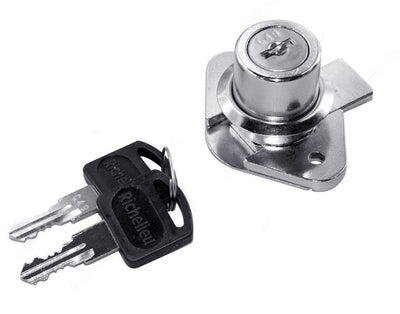 Richelieu Series 1402 Cam Lock – Cabinet & Drawer Security (Chrome) - KI Home