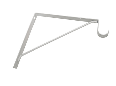 Round Rod & Shelf Bracket Steel Closet Support up to 33mm (1 - 5/16 in) in diameter - KI Home