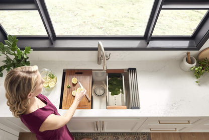 Ruvati 30 - inch Workstation Ledge Undermount 16 Gauge Stainless Steel Kitchen Sink Single Bowl - RVH8310 - KI Home