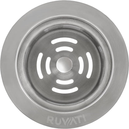 Ruvati Extended Garbage Disposal Flange with Deep Basket Strainer for Kitchen Sinks – Stainless Steel – RVA1049ST - KI Home