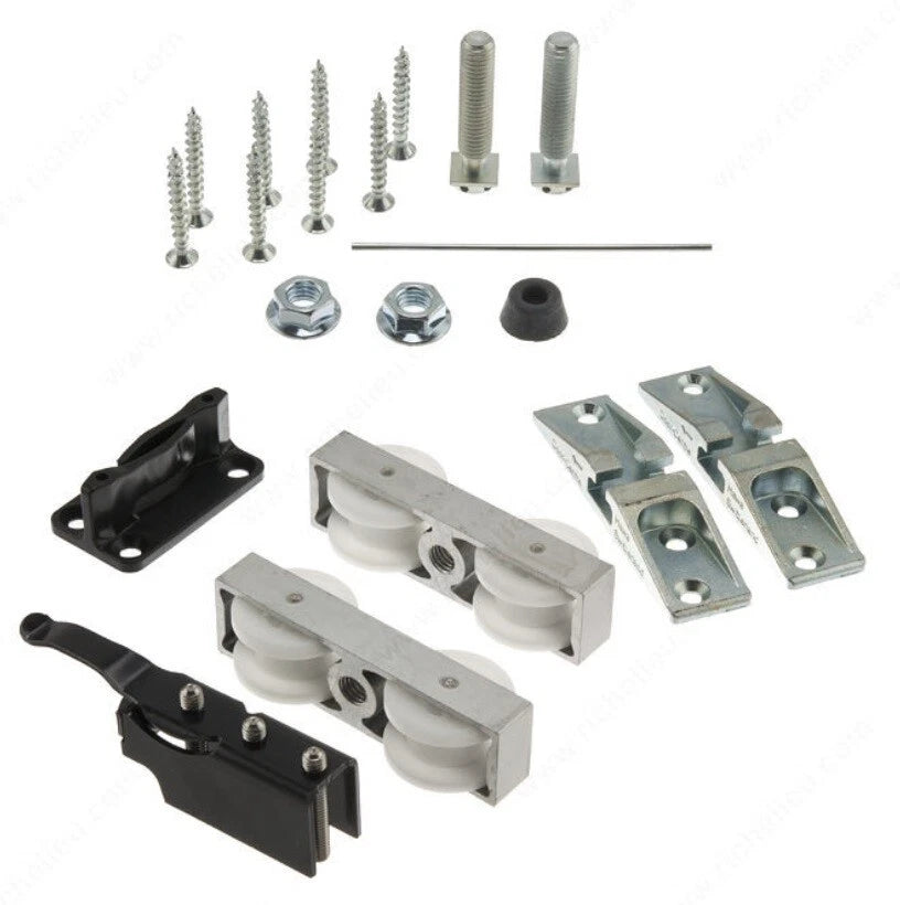 HAWA Junior 80/Z Single Sliding Door Hardware Fitting Set | 176 Lb. Top Hung System without Upper Track