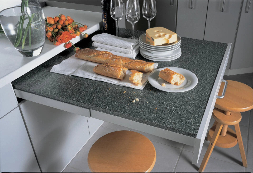 Kessebohmer Top Flex Pullout Heavy-Duty Kitchen Table System Fittings Kit