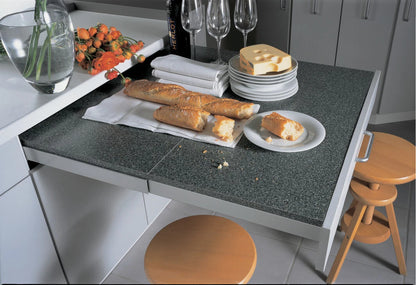 Kessebohmer Top Flex Pullout Heavy-Duty Kitchen Table System Fittings Kit