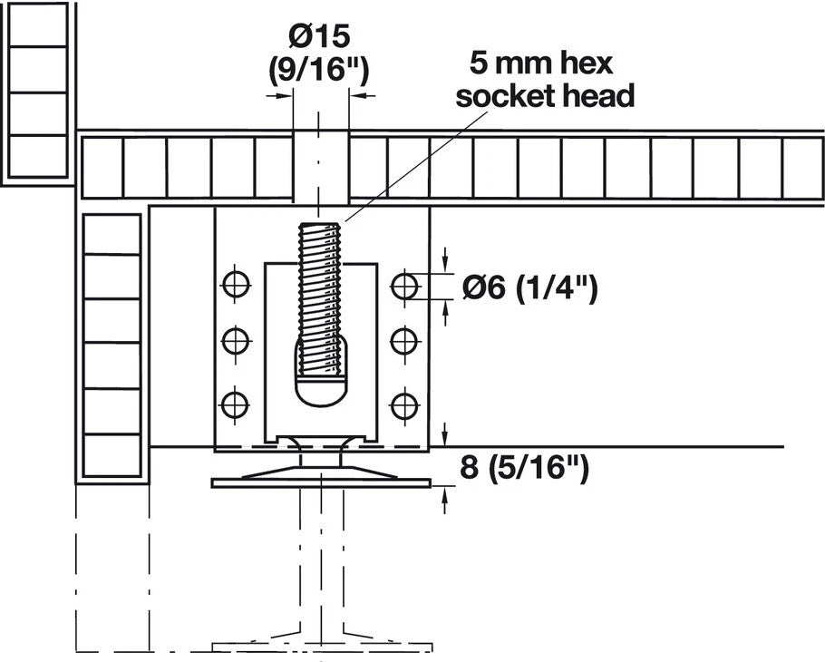 4-Pack Heavy Duty Adjustable Furniture Leg Leveler Foot Brackets – 800 lbs. Capacity, Steel Construction