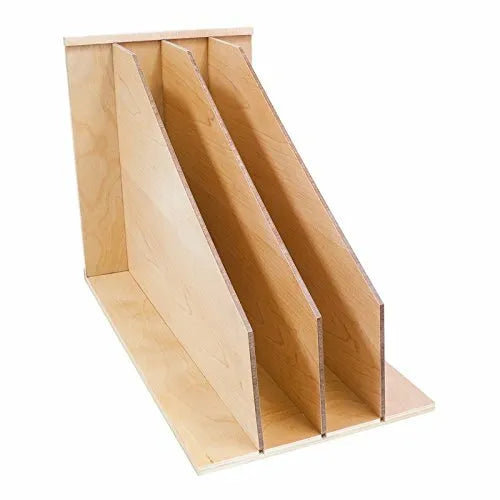 Kitchen Storage & Organization Vertical Wood Tray Divider with 3 Sections