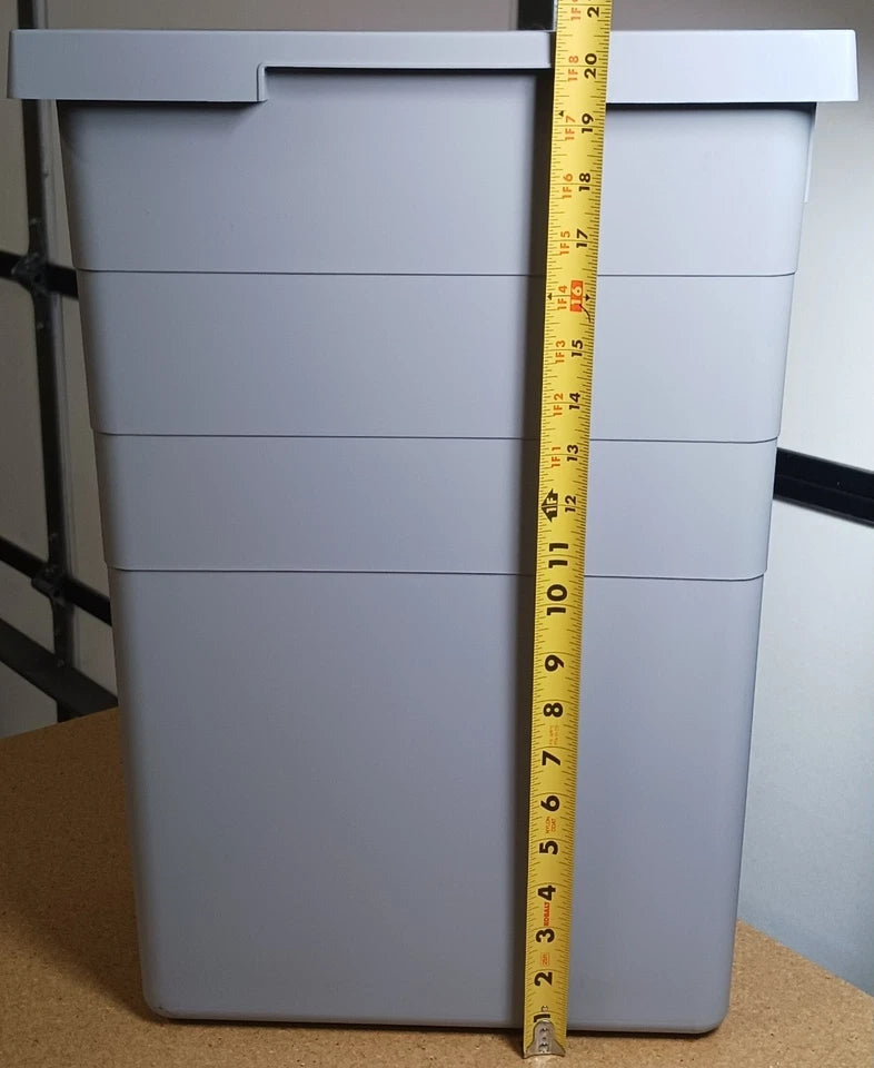 Hailo 38 liters Large Replacement Waste Bin Euro Cargo Trash for Commercial and Residential use 40.15 Quart Capacity