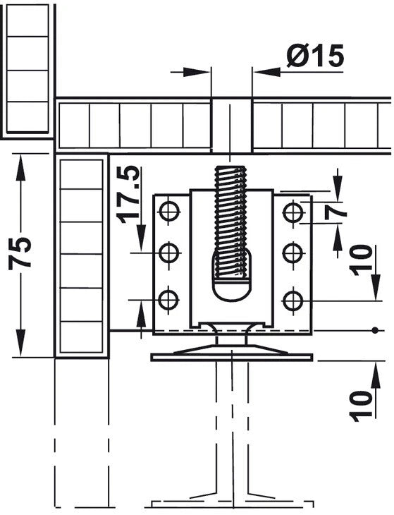 4-Pack Heavy Duty Adjustable Furniture Leg Leveler Foot Brackets – 800 lbs. Capacity, Steel Construction