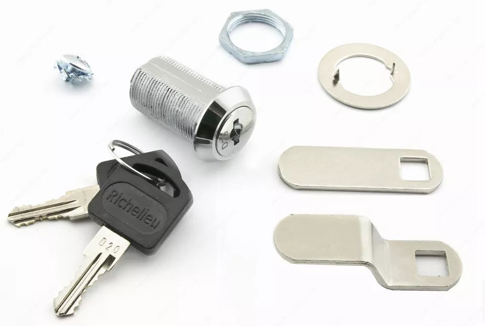 Richelieu Hardware Drawer Cabinet Cam Lock for Panel Thickness up to 23 mm