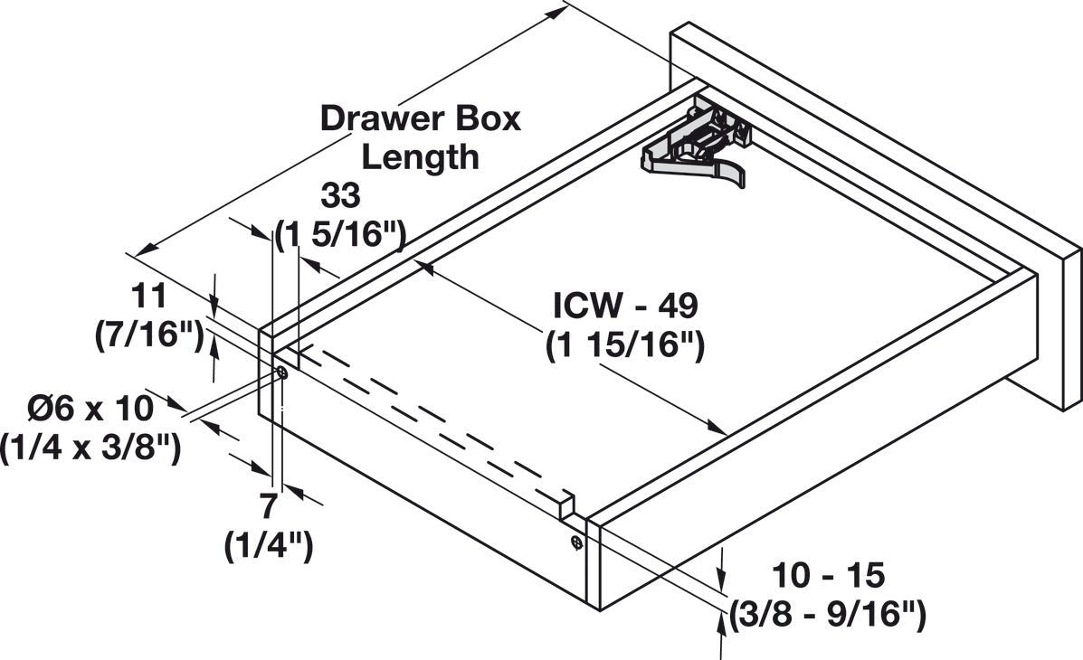 Salice Futura 16 Soft - Close Full - Extension Undermount Drawer Slides with Pair of front Clips | 75 lbs Capacity - KI Home