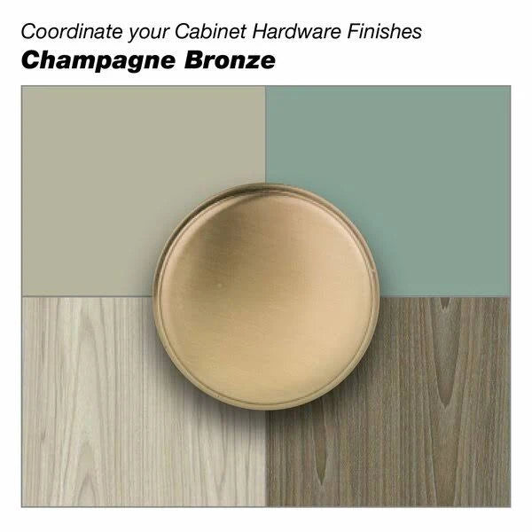 Richelieu Hardware BP42696CHBRZ Swansea Collection 3 3/4" Center-to-Center Modern Cabinet Drawer Pull Champagne Bronze