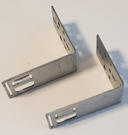 Steel Rear Bracket (Pair) for USE - Series Undermount Drawer Slides - Adjustable, 100 lb. Capacity - KI Home