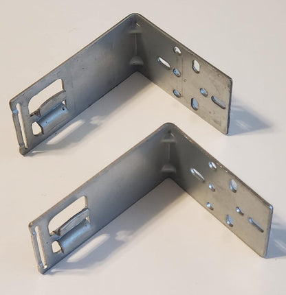 Steel Rear Bracket (Pair) for USE - Series Undermount Drawer Slides - Adjustable, 100 lb. Capacity - KI Home