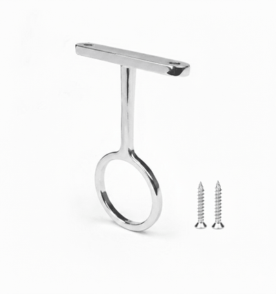 TAG Hardware 1 - 5/16" Metal Wardrobe Closet Rod Center Support Bracket - KI Home