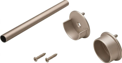 TAG Hardware 1-5/16" Round Wardrobe Closet Rod with Two End Supports and Mounting screws - KI Home