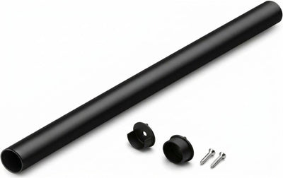 TAG Hardware 1-5/16" Round Wardrobe Closet Rod with Two End Supports and Mounting screws - KI Home