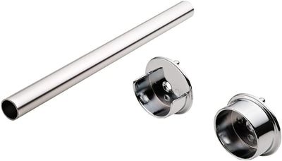 TAG Hardware 1 - 5/16" Round Wardrobe Tube Closet Rod with End Supports, Multiple Finishes, Made in Canada - KI Home