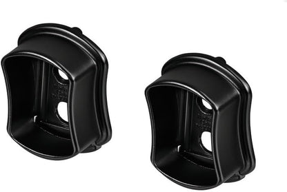 TAG Hardware 1 Pair Metal Premium Concave Wardrobe End Caps Support Flanges - KI Home